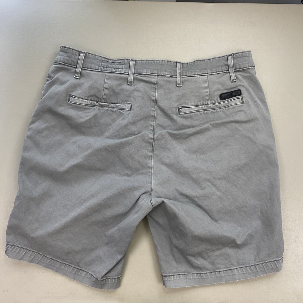 AG Wanderer Slim Shorts Mens 36x9 Gray Stretch Casual Chino Flat Front - Picture 2 of 14
